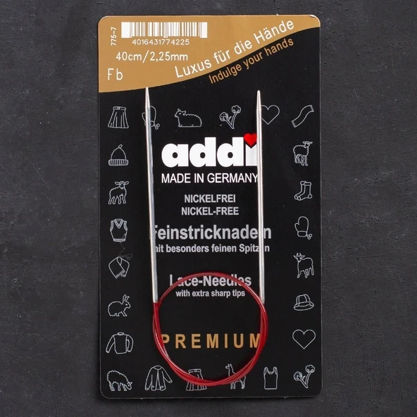 Addi 2.25mm 40cm Misinalı Dantel Şişi - 775-7 ürün görseli