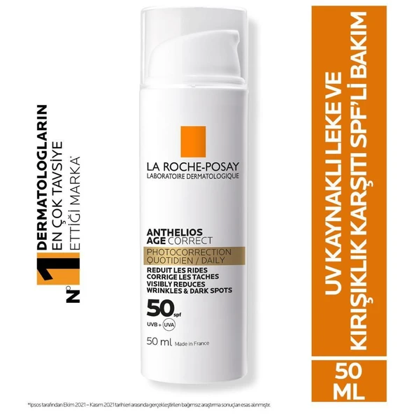 La Roche Posay Anthelios Age Correct Daily Light SPF50+ Cream 50 ml ürün görseli