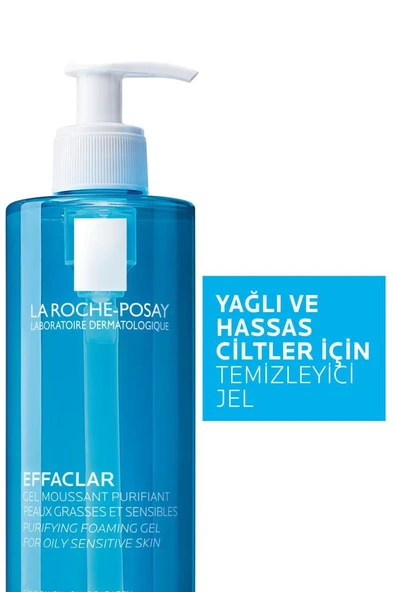 La Roche Posay Effaclar Gel 400 ml - Yağlı Ve Hassas Ciltler İçin Temizleyici Jel - Resim 3