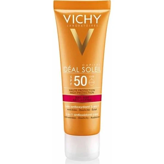 Vichy Capital Ideal Soleil Anti-Age 3in1 Antioxidant Care Cream SPF50 50 ml ürün görseli