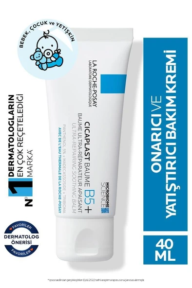 La Roche Posay Cicaplast Baume B5+ Yatıştırıcı Bakım Kremi 40 ml - Resim 2