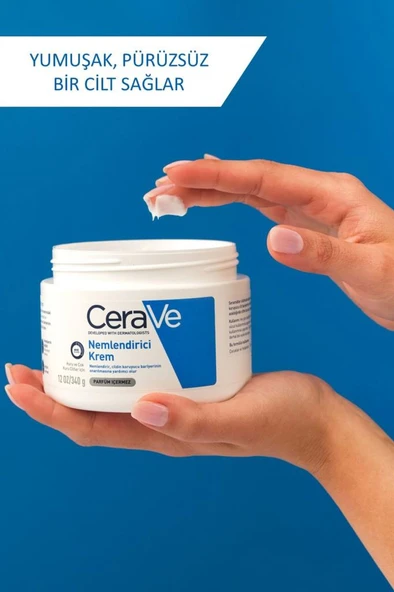 Cerave Moisturising Cream Kuru ve Çok Kuru Ciltler İçin 340 gr - Resim 3