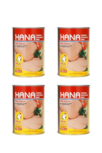 Hana Konserve Piliç Salam 380 g x4 Adet ürün görseli 1