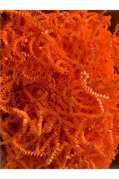 Enerji ambalaj Turuncu Zigzag Pelur Kırpıntıı Kağıt 250 Gram Süs Dolgu Malzemesi ürün görseli 1