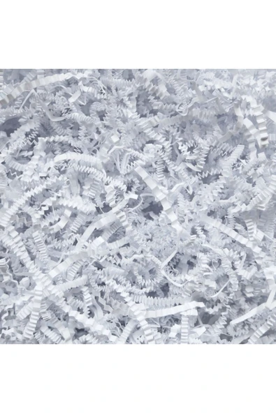 Enerji ambalaj Kırpık Z Zigzag Pelur Kırpıntı Kağıt 5000 Gr Kırık Beyaz Renk Süs Dolgu Malzemesi White Paper - Resim 3