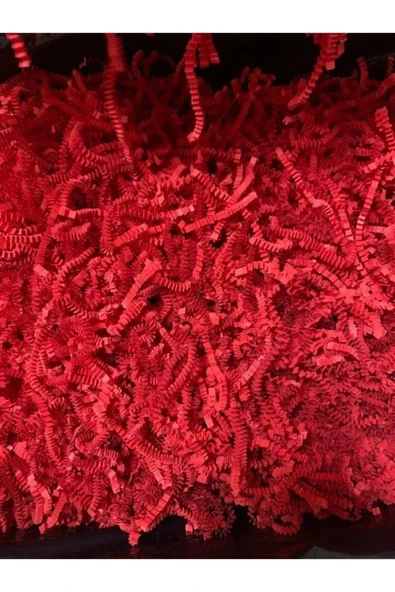 Enerji ambalaj Kırpık Z Zigzag Kırmızı Pelur Kırpıntı Kağıt 1000 gram Süs Dolgu Malzemesi ürün görseli 1