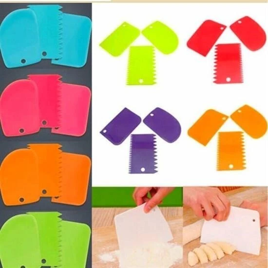 Pasta Hamur Şekillendirici Spatula Kesici Kazıyıcı Dekoratör Set - Resim 6