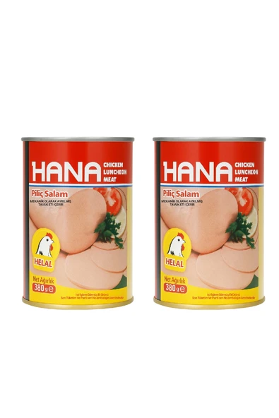 Hana Konserve Piliç Salam 380 g x2 Adet ürün görseli