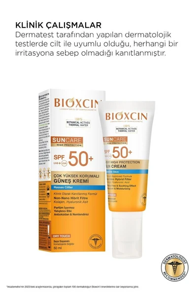 Bioxcin Sun Care Hassas Ciltler İçin Çok Yüksek Korumalı Güneş Kremi 50 SPF 50 Ml - Resim 4