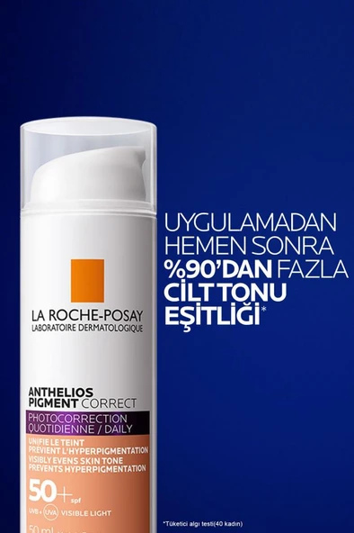 La Roche Posay Anthelios Pigment Correct Orta Ton Renkli Kırışıklık ve Leke Karşıtı Yüz Güneş Kremi - 2