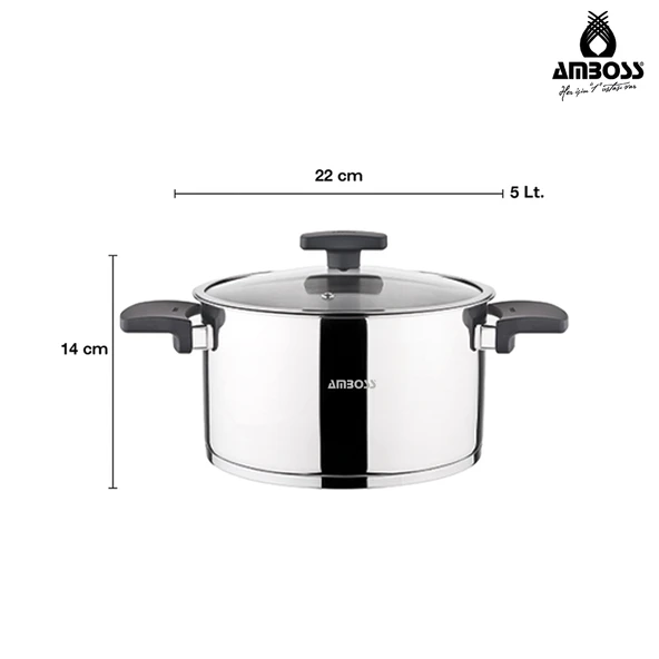 Cook Master 7 Parça Çok Fonksiyonlu Paslanmaz Çelik Buharlı Düdüklü Tencere Seti - Siyah - 4