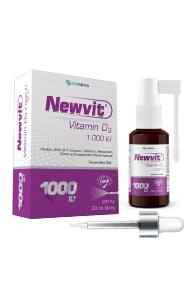 Newvit Vitamin D3 1000 Iu 30 ml ürün görseli