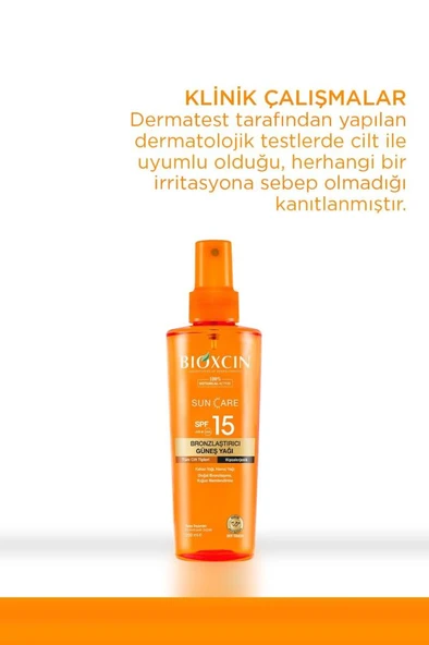 Bioxcin Sun Care Spf 15 Bronlaştırıcı Güneş Yağı 200 ml - 4