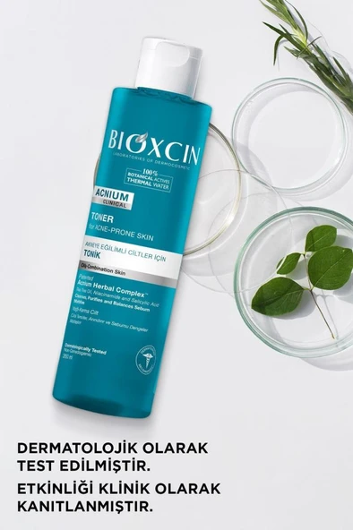 Bioxcin Acnium Tonik 200 ml Clinical Vegan Akneye Eğilimli Ciltler Için - Resim 4