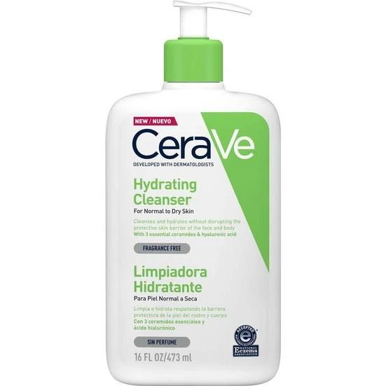 Cerave Nemlendiren Temizleyici Normal & Kuru Ciltler Yüz Vücut 473 ml - Resim 2