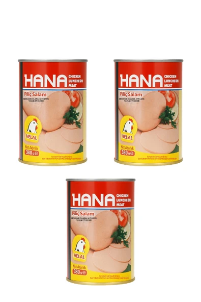 Hana Konserve Piliç Salam 380 g x3 Adet ürün görseli 1