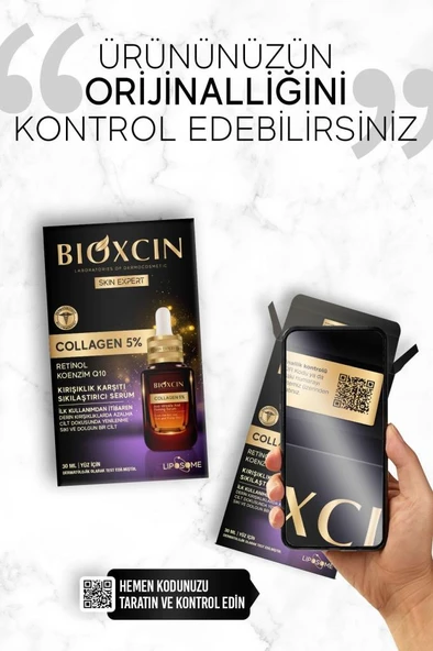 Bioxcin Collagen Retinol Kırışıklık Karşıtı Sıkılaştırıcı Serum - Collagen %5 Retinol Koenzim Q10 ürün görseli
