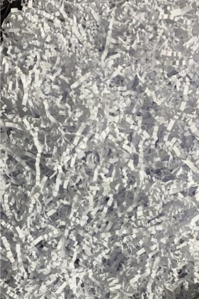 Enerji ambalaj Kırpık Z Zigzag Pelur Kırpıntı Kağıt 500 Gr Kırık Beyaz Renk Süs Dolgu Malzemesi White Paper ürün görseli 1