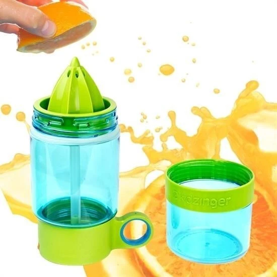 Narenciye Limon Sıkmalı Pratik Detoks Toksin Atıcı Su Matarası Spor Şişesi - Resim 6