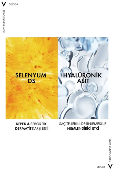 Vichy Dercos 2’si 1 Arada Kepek Karşıtı & Nemlendirici Şampuan 390ml - 4