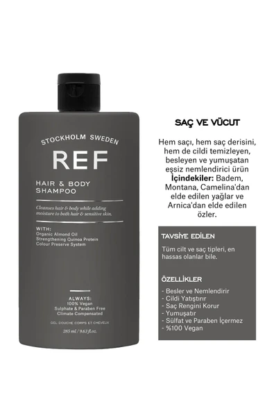 Ref Hair And Body Shampoo 285 ml