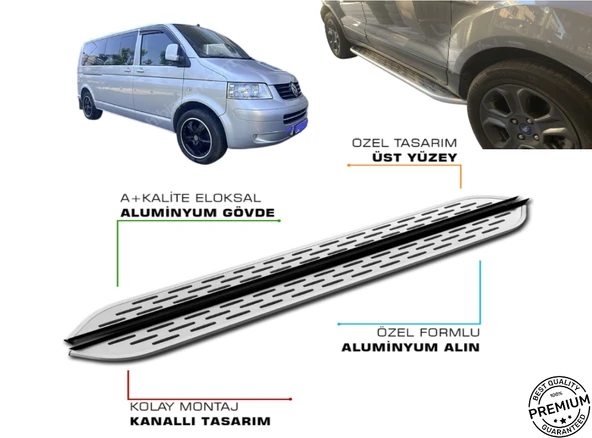 T5 CARAVELLE UZUN ŞASE ARACA ÖZEL PRV 1 YAN BASAMAK 2003 2004 2005 2006 2007 2008 2009 ürün görseli 1