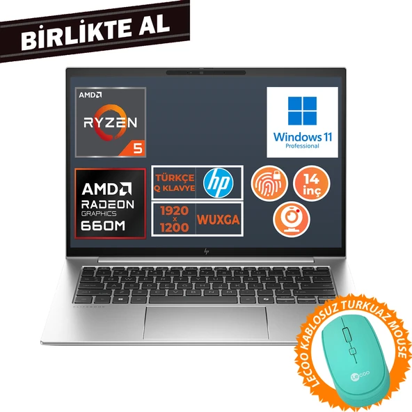 HP EliteBook 845 G9 Ryzen 5 6600U 8GB 512GB SSD 14" WUXGA W11P + Mouse 5Z6L9EA 023