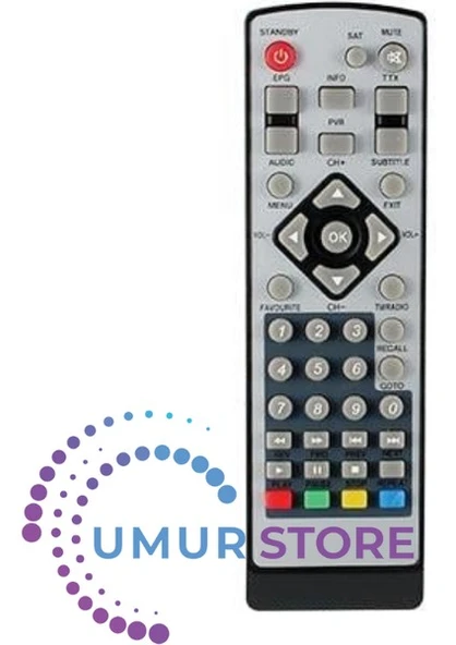 Yumatu Mini Hd Slim Uydu Alıcı Kumandası ürün görseli