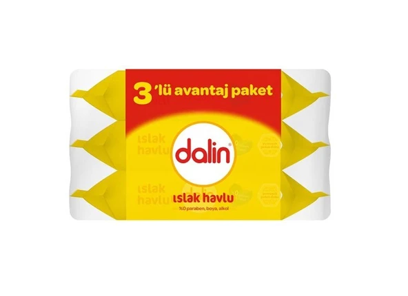 Dalin Islak Mendil 56 Yaprak - 3'lü Avantaj Paketi ürün görseli