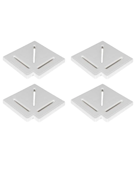 Sinada Havuz Savak Kanal Köşe Parçası Plastik 25 cm 90° (4 Adet)  -ToptancıyızBiz ürün görseli