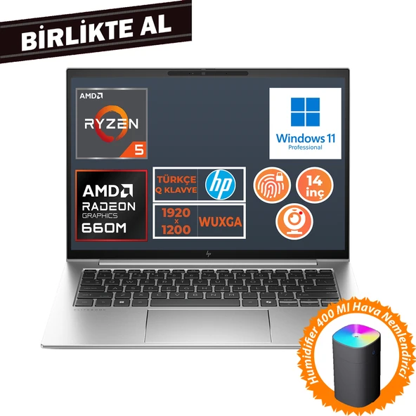 HP EliteBook 845 G9 Ryzen 5 6600U 32GB 1TB SSD 14" WUXGA W11P + Hava Nemlendirici 5Z6L9EA 030