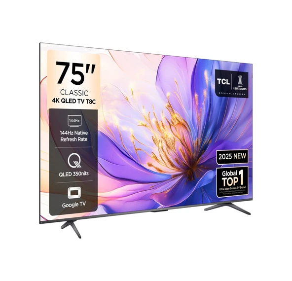 TCL 75T8CGTV 4K QLED 75" 144HZ GOOGLE TV - Resim 2