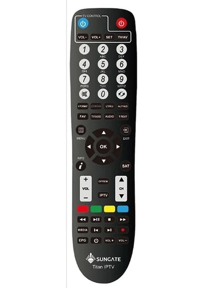 Sungate Titan İp Tv uydu kumandası ürün görseli 1