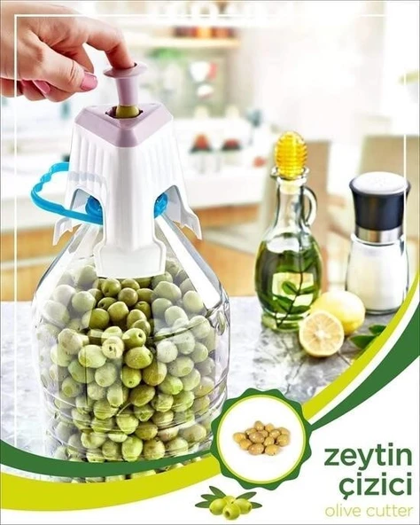 Kolay Zeytin Dilme Çizme Aparatı Pratik Kolay Zeytin Çizici Alet ürün görseli