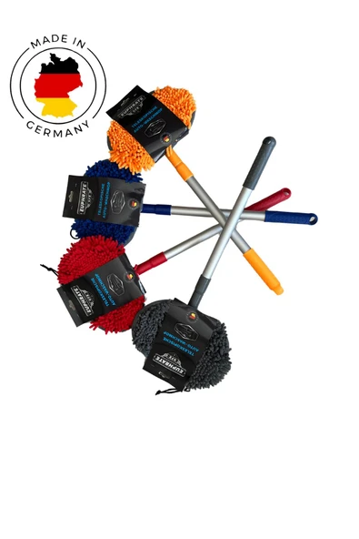 Oto Araba Yıkama Mopu Premium Kalite Alman Malı Teleskopik Saplı Mikrofiber Makarna Başlıklı Uyumlu ürün görseli