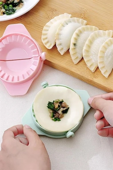 3lü Çiğ börek kurabiye Hamur İşi Ravioli Kesme Kalıbı Aparatı - Resim 8