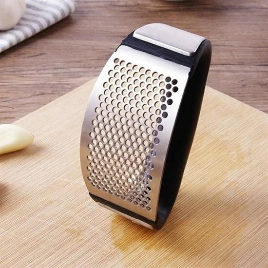 Yeni Sarımsak Ezici Paslanmaz Çelik Garlic Press - Resim 5