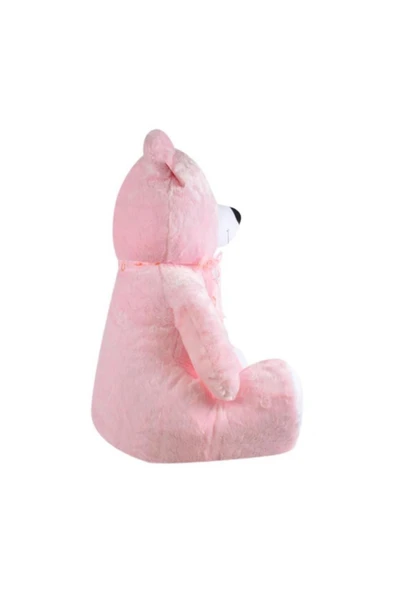 Yavrulu Ayı 95 Cm Pembe Kalpli Pelüş Ayı Sevgiliye Hediye - Resim 2