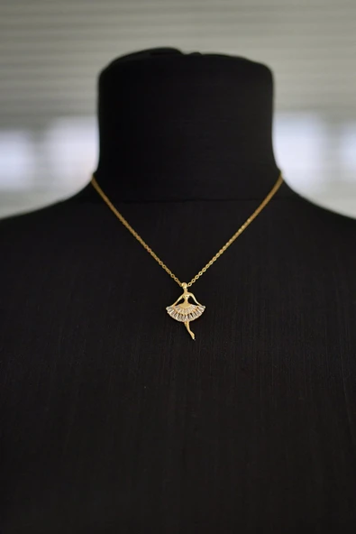 MORESUN Balerin Çelik Kolye ürün görseli