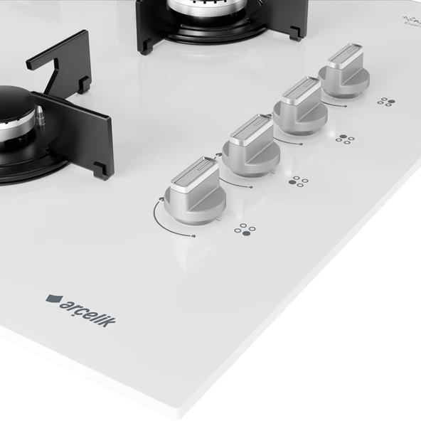 Arçelik OCD T 651 EB Ankastre Cam Ocak Beyaz - Resim 3