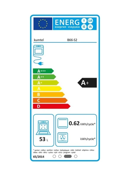 Kumtel B66-S2 Cam Ankastre Fırın - Resim 2