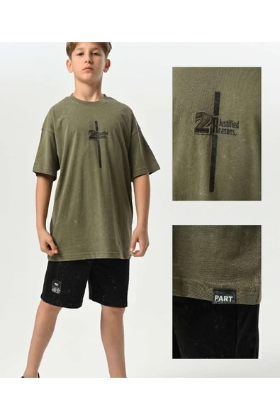 MORESUN Erkek Çocuk Tişört Acid %100 Coton ürün görseli