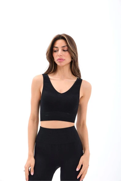 MORESUN RİPLİ V YAKA ELİTE-CROP - Resim 4