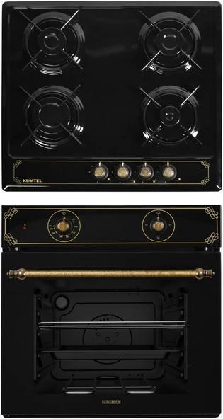 Kumtel B66-S2 / M6-40 Emaye 2'li Ankastre Set ürün görseli