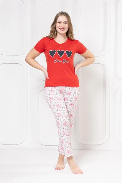MORESUN Baskılı Pijama Takım - 4