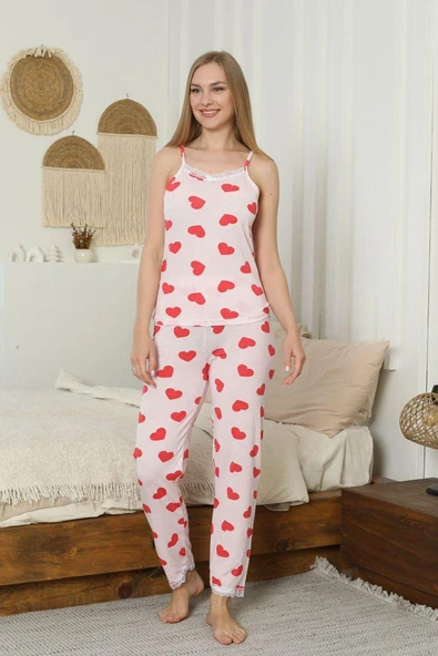 MORESUN İp Askılı Pijama Takımı - 1