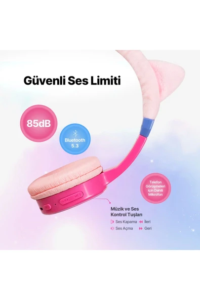 Ttec SoundBuddy 2 2KM148UN Unicorn Kulak Üstü Bluetooth Kulaklık - Resim 3