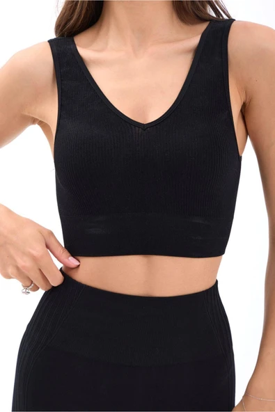 MORESUN RİPLİ V YAKA ELİTE-CROP - Resim 2