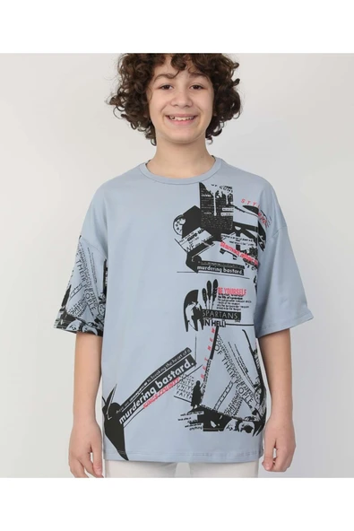 MORESUN Erkek Çocuk Tişört %100 Coton ürün görseli