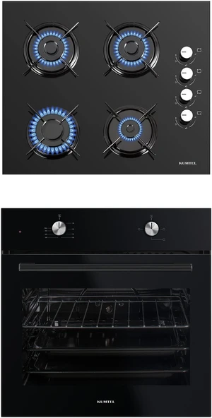 Kumtel B66-S2 + KO-40TAHDF Siyah Ankastre Set ürün görseli